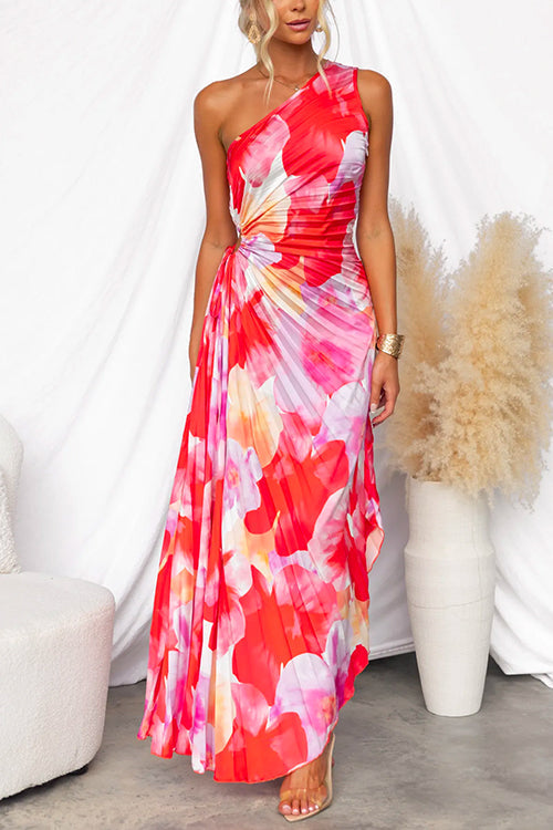 Holt & Wren | Pleated One-Shoulder Dress
