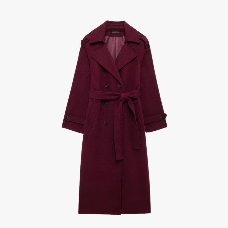 Burgundy Autumn Coat