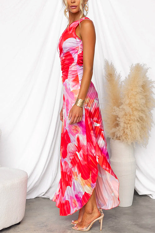 Holt & Wren | Pleated One-Shoulder Dress