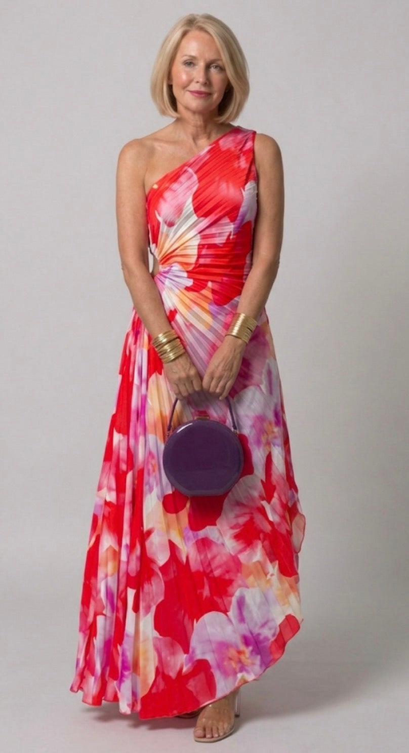 Holt & Wren | Pleated One-Shoulder Dress