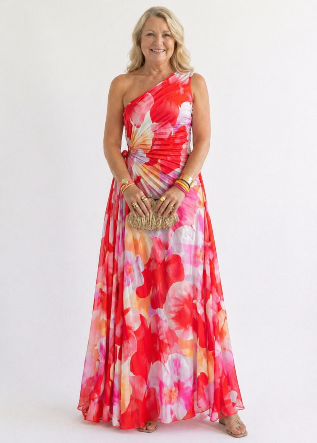 Holt & Wren | Pleated One-Shoulder Dress