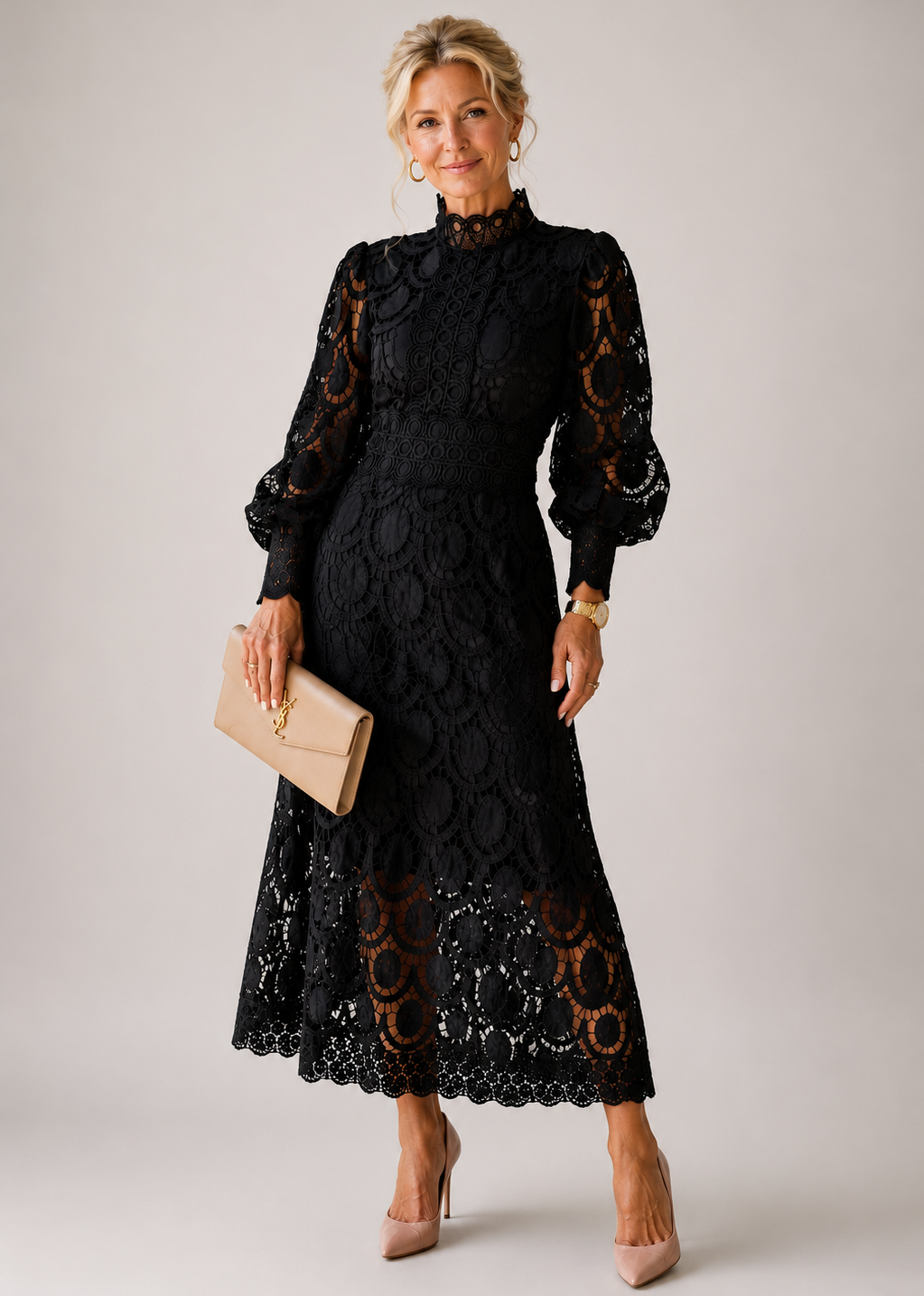 Holt & Wren | Lace Midi Dress