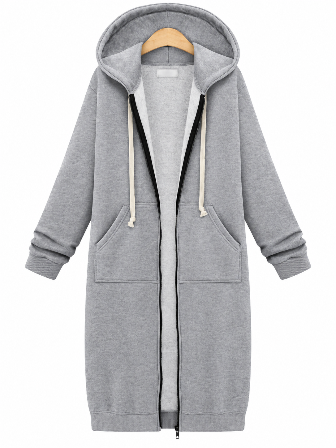 Harper™ Longline Zip-Up Fleece Hoodie