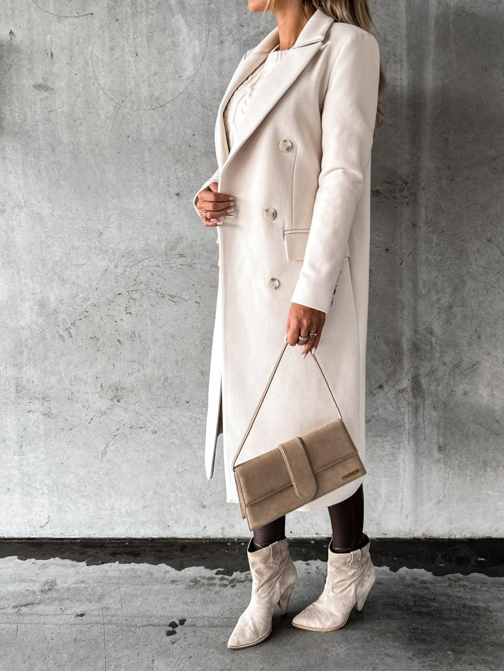 Kate™ | Woolen Coat Long Fit Women