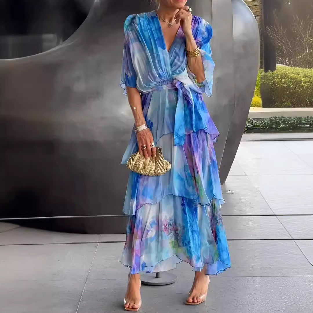 Marija- Floral Layer Dress