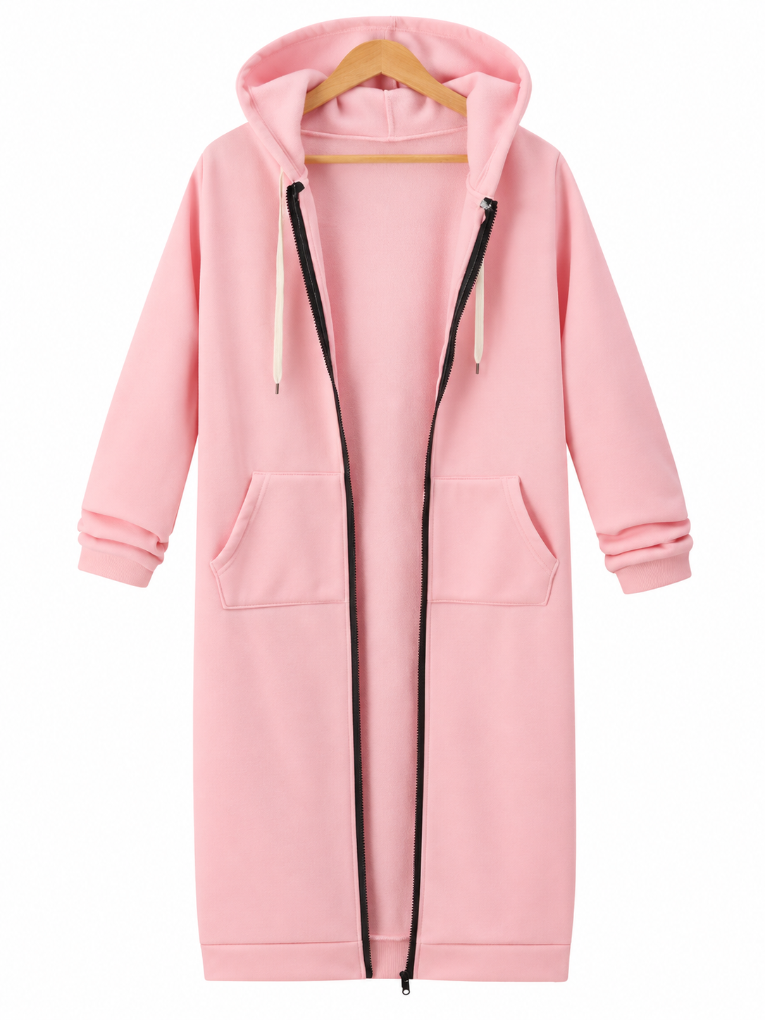 Harper™ Longline Zip-Up Fleece Hoodie