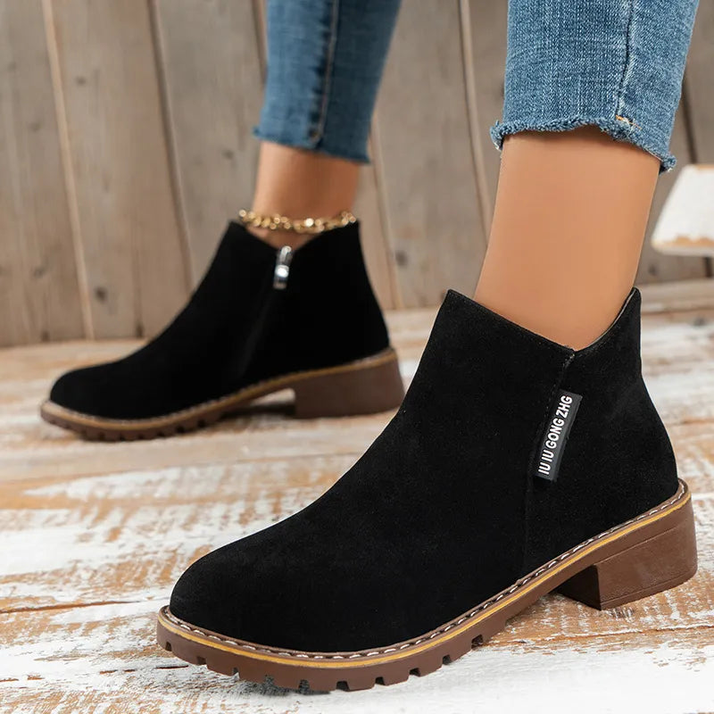 Mary™ Thick Sole Ankle Boots