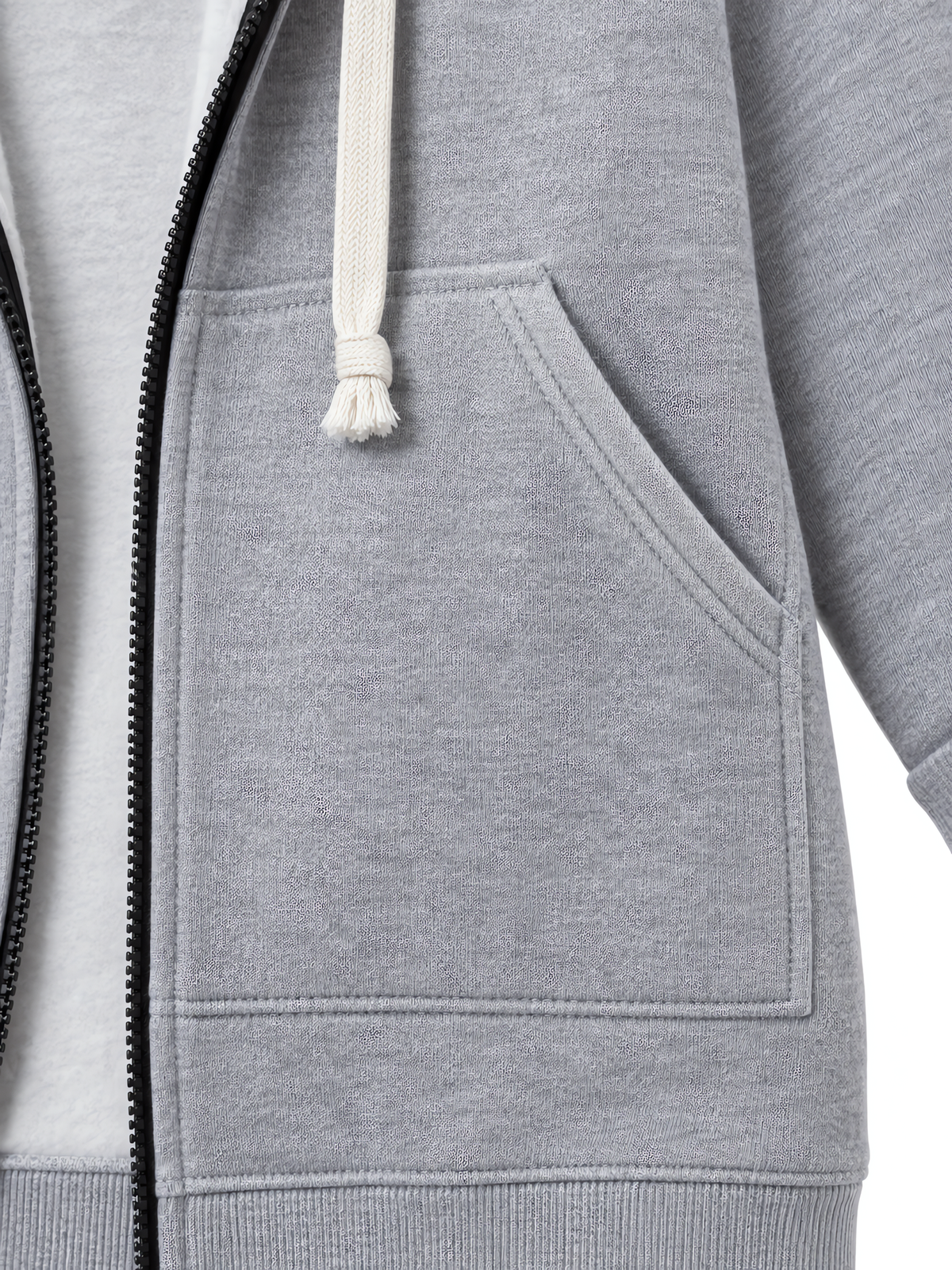 Harper™ Longline Zip-Up Fleece Hoodie